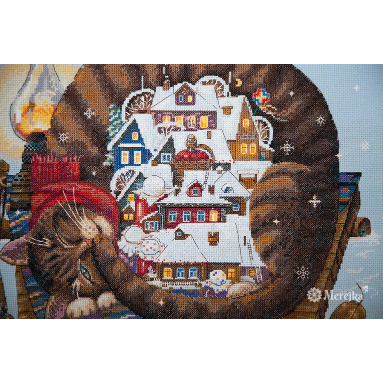 Набор для вышивания крестиком Merejka K-107 Cozy Winter