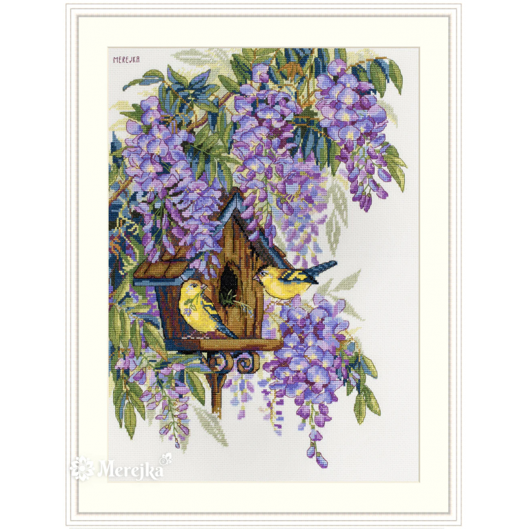 Набор для вышивания крестиком Merejka K-137 Wisteria