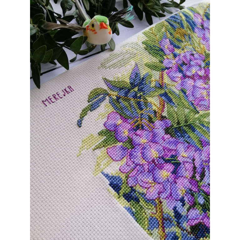 Набор для вышивания крестиком Merejka K-137 Wisteria