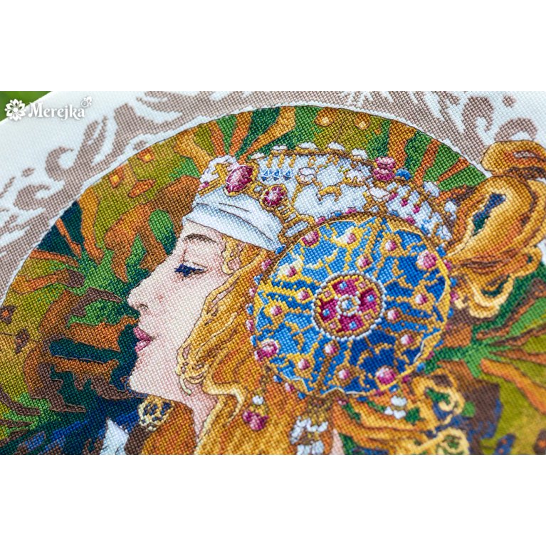 Набор для вышивания крестиком Merejka K-141 Blond by Mucha
