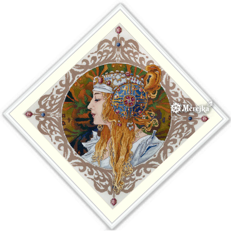 Набор для вышивания крестиком Merejka K-141 Blond by Mucha
