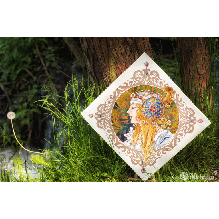 Набор для вышивания крестиком Merejka K-141 Blond by Mucha