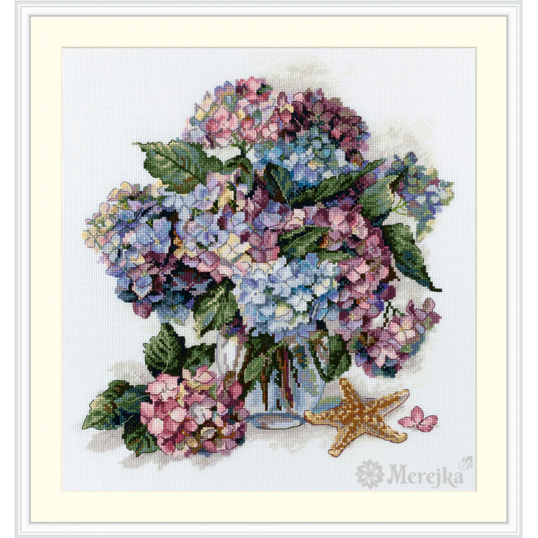 Набор для вышивания крестиком Merejka K-178 Hydrangea