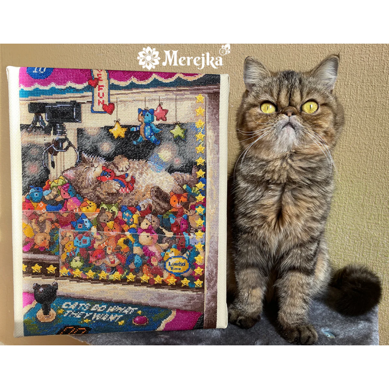 Набор для вышивания крестиком Merejka K-196 Cats Do What They Want