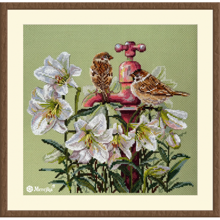 Набор для вышивания крестиком Merejka K-229 Among the Lilies