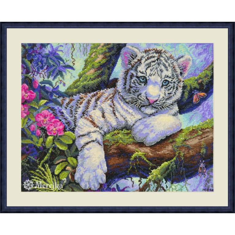 Набор для вышивания крестиком Merejka K-260 White Tiger