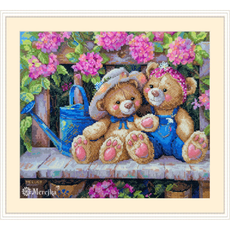 Набор для вышивания крестиком Merejka K-265 Garden Friends