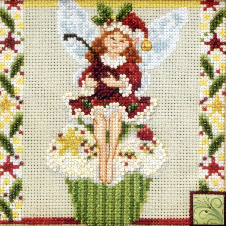 Cupcake Fairy Bead Cross Stitch Kit Mill Hill 2011 Jim Shore Fairies