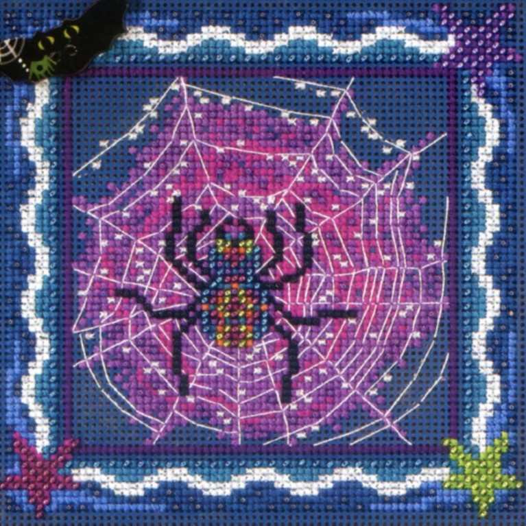 Tangled Web Cross Stitch Kit Mill Hill 2012 Buttons & Beads Autumn