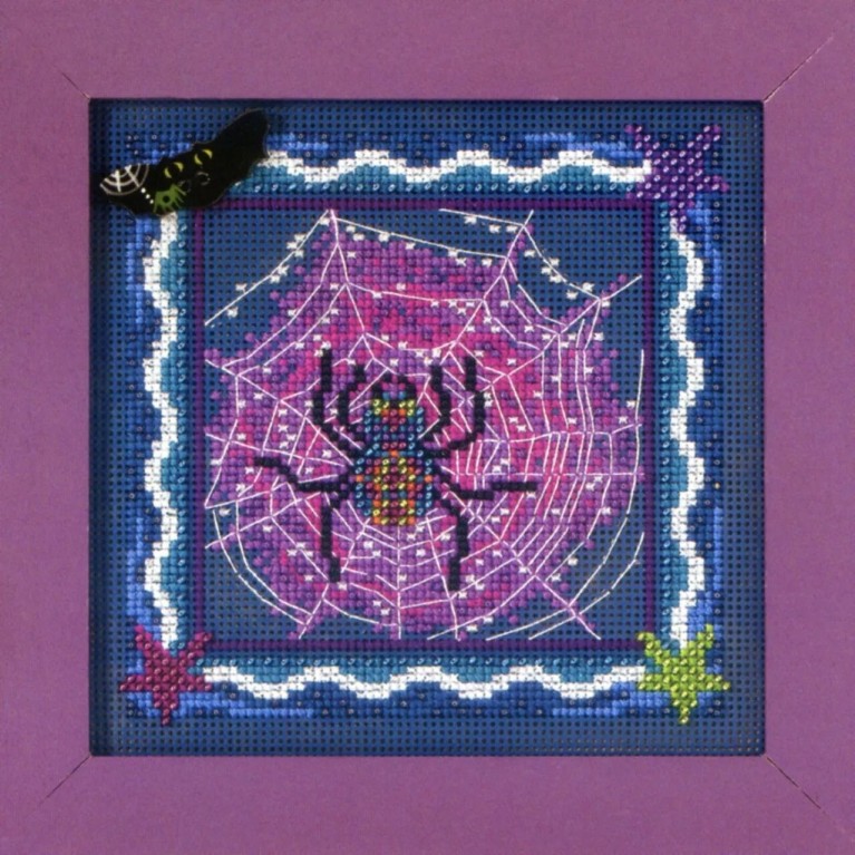 Tangled Web Cross Stitch Kit Mill Hill 2012 Buttons & Beads Autumn