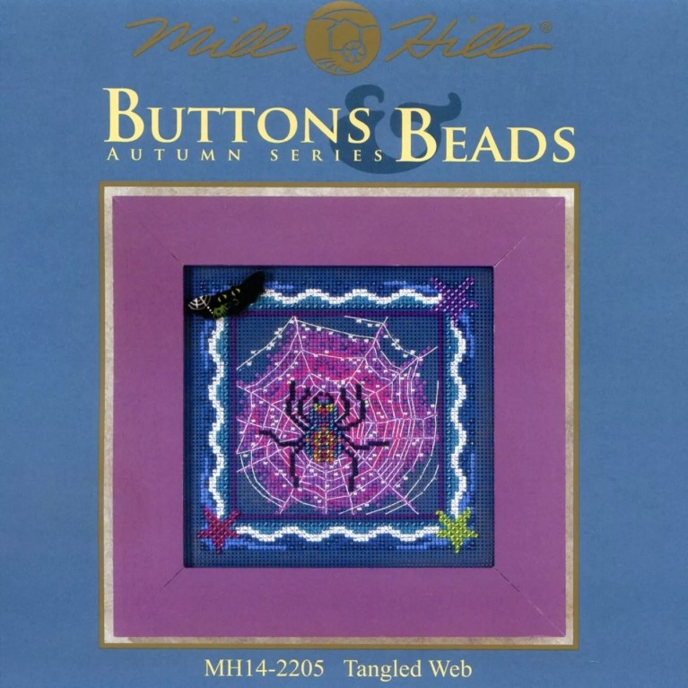 Tangled Web Cross Stitch Kit Mill Hill 2012 Buttons & Beads Autumn