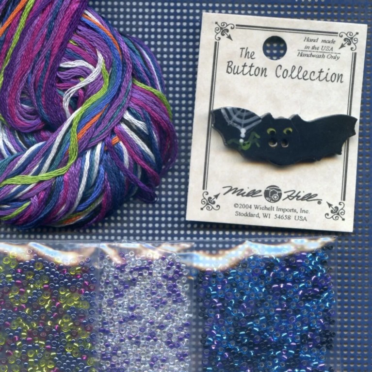 Tangled Web Cross Stitch Kit Mill Hill 2012 Buttons & Beads Autumn