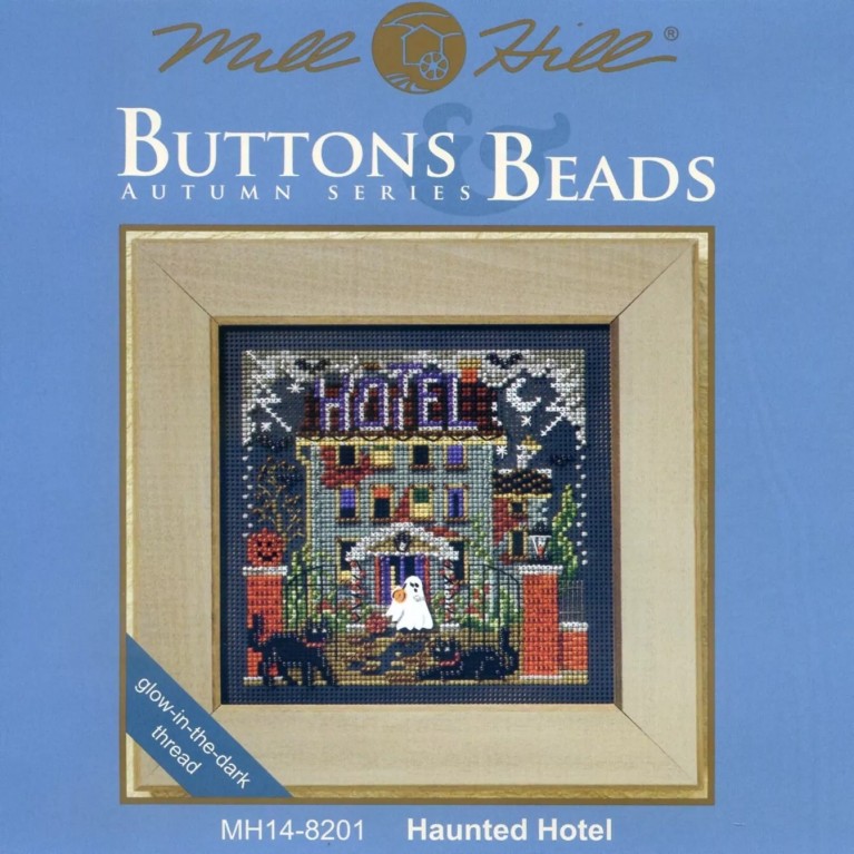 Halloween Night Cross Stitch Kit Mill Hill 2009 Buttons & Beads Autumn